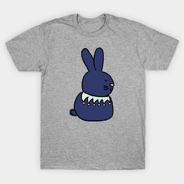 Blue Bunny Rabbit T-Shirt by ellenhenryart